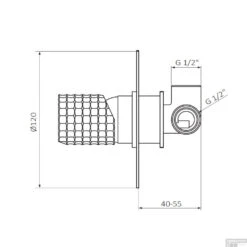 Inbouw Douchekraan GRB Aura Ø12 Cm Chromen Knop Messing Wit 5 Inbouw Douchekraan GRB Aura Ø12 Cm Chromen Knop Messing Wit -Hansgrohe Badkamerinterieur Winkel inbouw douchekraan grb aura 12 cm chromen knop messing wit tech