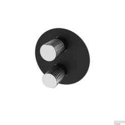 Inbouw Douchekraan GRB Aura Thermostatisch 3-Wegs Zwart