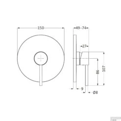 Inbouw Douchekraan Herzbach Design New Met Metalen Rozet Ø15 Cm Chroom -Hansgrohe Badkamerinterieur Winkel inbouw douchekraan herzbach design new met metalen rozet 15 cm chroom tech