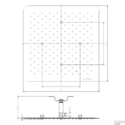 Inbouw Hoofddouche Boss & Wessing Ultra Vierkant 50x50 Cm Chroom -Hansgrohe Badkamerinterieur Winkel inbouw hoofddouche boss wessing ultra vierkant 50x50 cm chroom tech