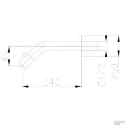 Inbouw Muur Toiletkraan Metro Rond 14 Cm Mat Zwart -Hansgrohe Badkamerinterieur Winkel inbouw muur toiletkraan metro rond 14 cm mat zwart 22.4008 tech