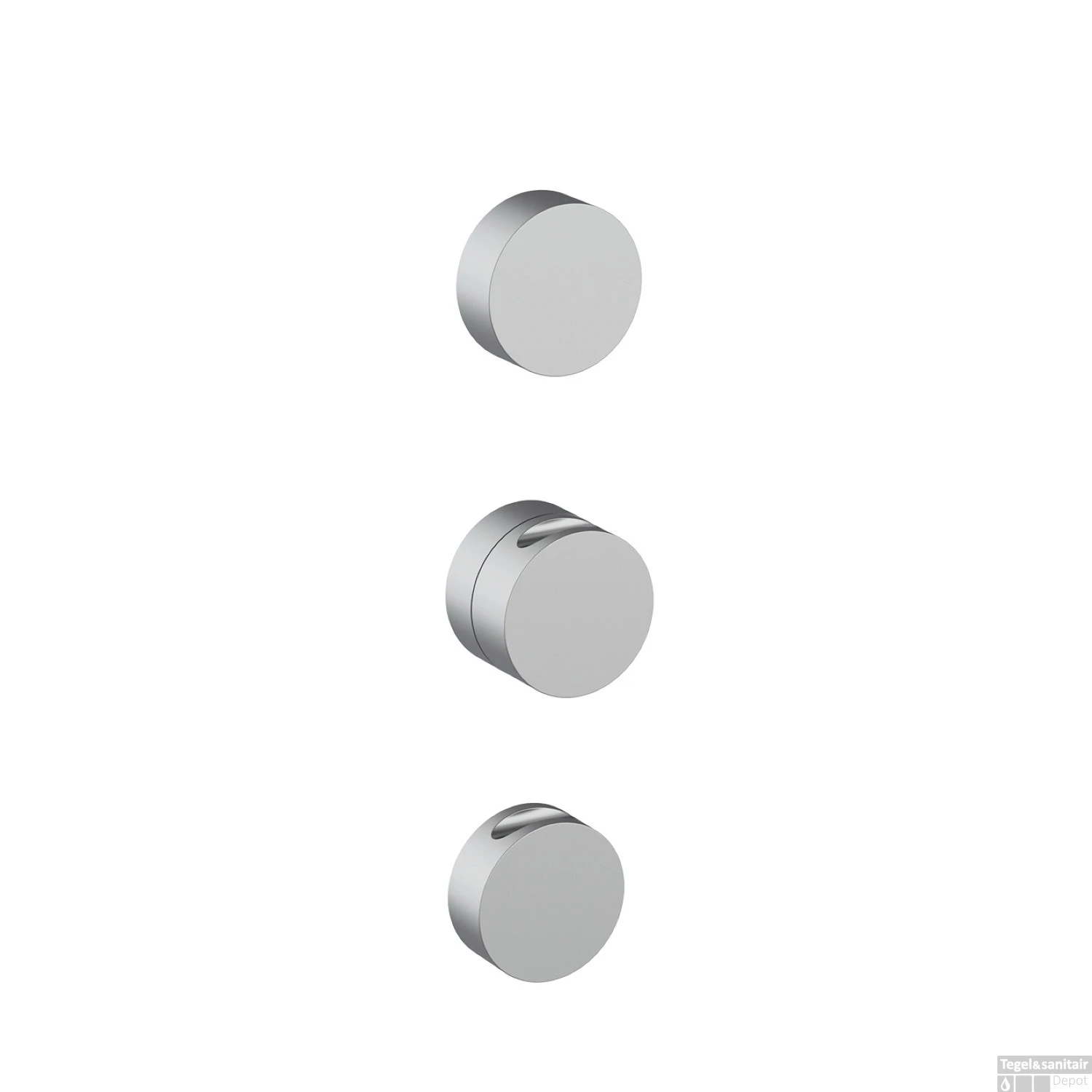 Inbouw Thermostaatkraan GRB InCool 2-Wegs Verticaal Mat Chroom 3 Inbouw Thermostaatkraan GRB InCool 2-Wegs Verticaal Mat Chroom