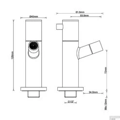 Inbouw Toiletkraan BWS Fonteinkraan Met Keramisch Binnenwerk Gunmetal 5 Inbouw Toiletkraan BWS Fonteinkraan Met Keramisch Binnenwerk Gunmetal -Hansgrohe Badkamerinterieur Winkel inbouw toiletkraan bws fonteinkraan met keramisch binnenwerk gunmetal tech