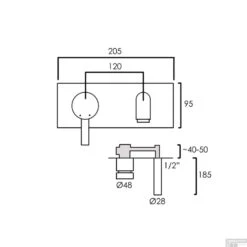 Inbouw Wastafelmengkraan Brauer Chrome Edition Coldstart Rechte Uitloop Korte Platte Hendel Rechts Chroom Met Rozetten -Hansgrohe Badkamerinterieur Winkel inbouw wastafelkraan brauer coldstart rond s1 eenhendel energiebesparend chroom tech 8