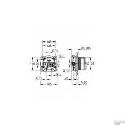 Grohe SmartControl Inbouw Doucheset Rond Met Hoofddouche 20cm En Handdouche Compleet -Hansgrohe Badkamerinterieur Winkel inbouwbox grohe rapido smartbox 35600000 1 2 universeel tech 1