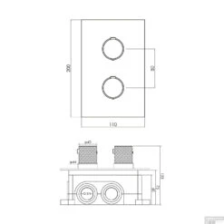 Inbouwthermostaat Compleet Brauer Copper Carving 3-weg Geborsteld Koper -Hansgrohe Badkamerinterieur Winkel inbouwthermostaat compleet brauer copper carving 3 weg geborsteld koper tec