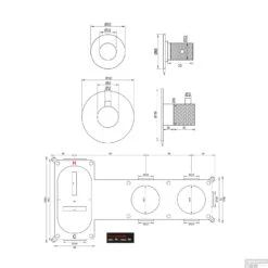 Inbouwthermostaatset Brauer Brushed Carving Incl Baduitloop En Staafhanddouche Messing RVS -Hansgrohe Badkamerinterieur Winkel inbouwthermostaatset brauer brushed carving incl baduitloop en staafhanddouche messing rvs tec1