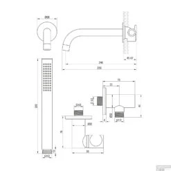 Inbouwthermostaatset Brauer Chrome Carving Incl Baduitloop En Staafhanddouche Messing Chroom -Hansgrohe Badkamerinterieur Winkel inbouwthermostaatset brauer chrome carving incl baduitloop en staafhanddouche messing chroom tec