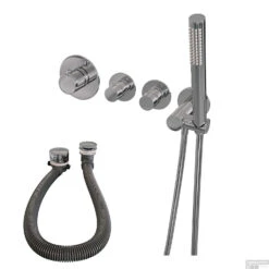 Inbouwthermostaatset Brauer Chrome Incl Staafhanddouche En Badafvoer Chroom -Hansgrohe Badkamerinterieur Winkel inbouwthermostaatset brauer chrome incl staafhanddouche en badafvoer chroom shop