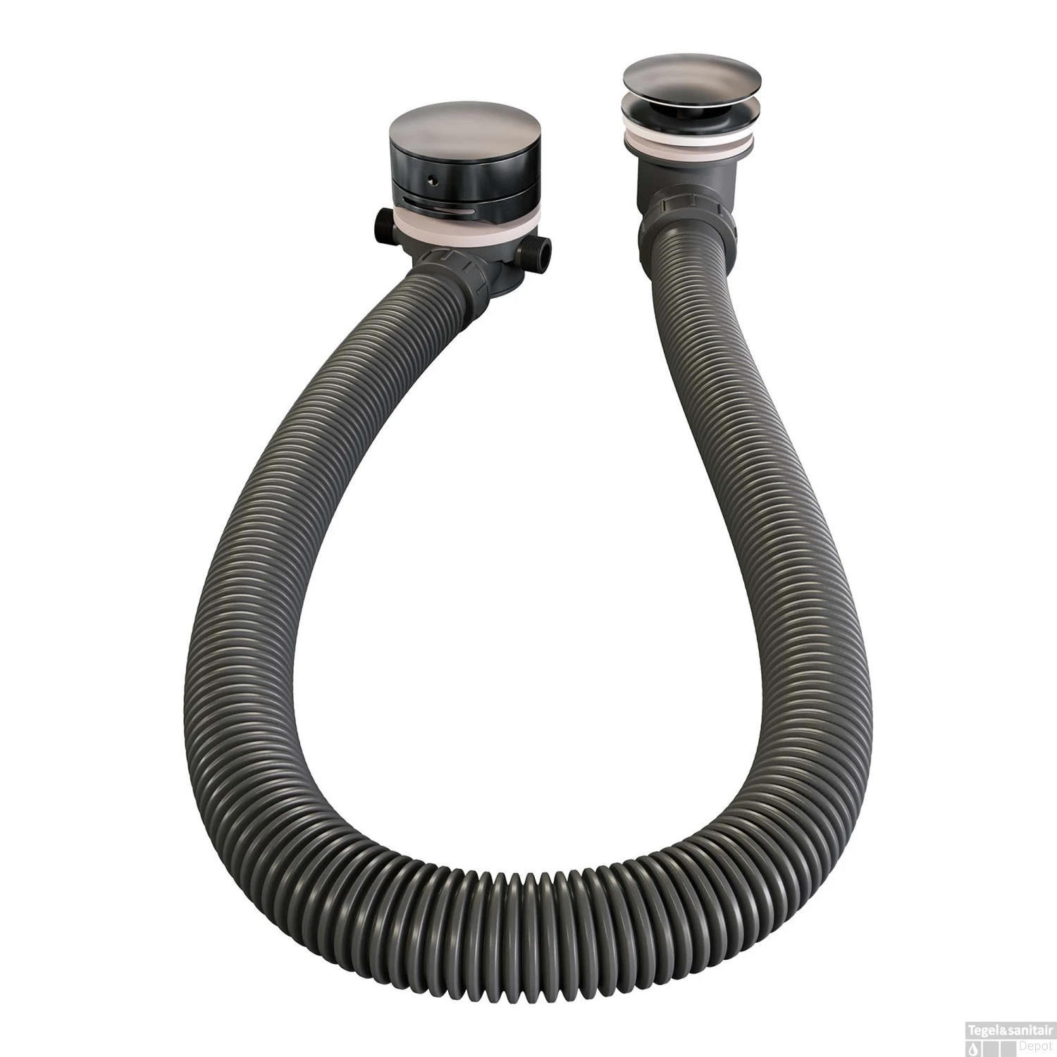 Inbouwthermostaatset Brauer Gunmetal Carving Incl 3 Standen Handdouche En Badafvoer Gunmetal 7 Inbouwthermostaatset Brauer Gunmetal Carving Incl 3 Standen Handdouche En Badafvoer Gunmetal - Afbeelding 5