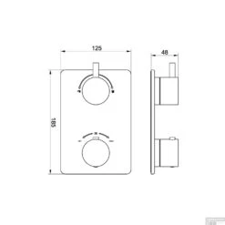 Inbouwthermostaatset Wiesbaden Caral Rond 30cm Muuruitloop Geborsteld Koper PVD Coating -Hansgrohe Badkamerinterieur Winkel inbouwthermostaatset wiesbaden caral rond 30cm muuruitloop geborsteld koper tech4