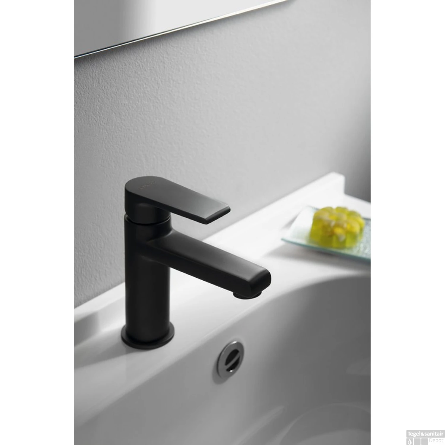 Wastafelmengkraan Sapho Kai 1-hendel Recht 15.1 Cm Mat Zwart 4 Wastafelmengkraan Sapho Kai 1-hendel Recht 15.1 Cm Mat Zwart - Afbeelding 2