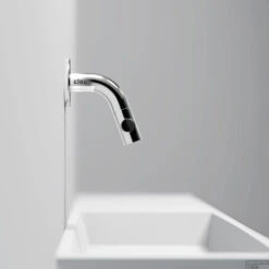 Clou Kaldur Fonteinkraan Korte Uitloop Wandmontage Chroom -Hansgrohe Badkamerinterieur Winkel kaldur concept a cl 06.05.001.29