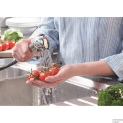 Keukenmengkraan Schutte Supra Uittrekbare Sproeier Chroom -Hansgrohe Badkamerinterieur Winkel keukenmengkraan schutte supra uittrekbare sproeier chroom sfeer7