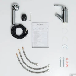 Keukenmengkraan Schutte Supra Uittrekbare Sproeier Chroom -Hansgrohe Badkamerinterieur Winkel keukenmengkraan schutte supra uittrekbare sproeier chroom sfeer8