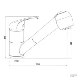 Keukenmengkraan Schutte Supra Uittrekbare Sproeier Chroom -Hansgrohe Badkamerinterieur Winkel keukenmengkraan schutte supra uittrekbare sproeier chroom tech