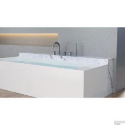Caral 5-gats Badrandkraan Chroom Compleet -Hansgrohe Badkamerinterieur Winkel koh29.3961 sfeer