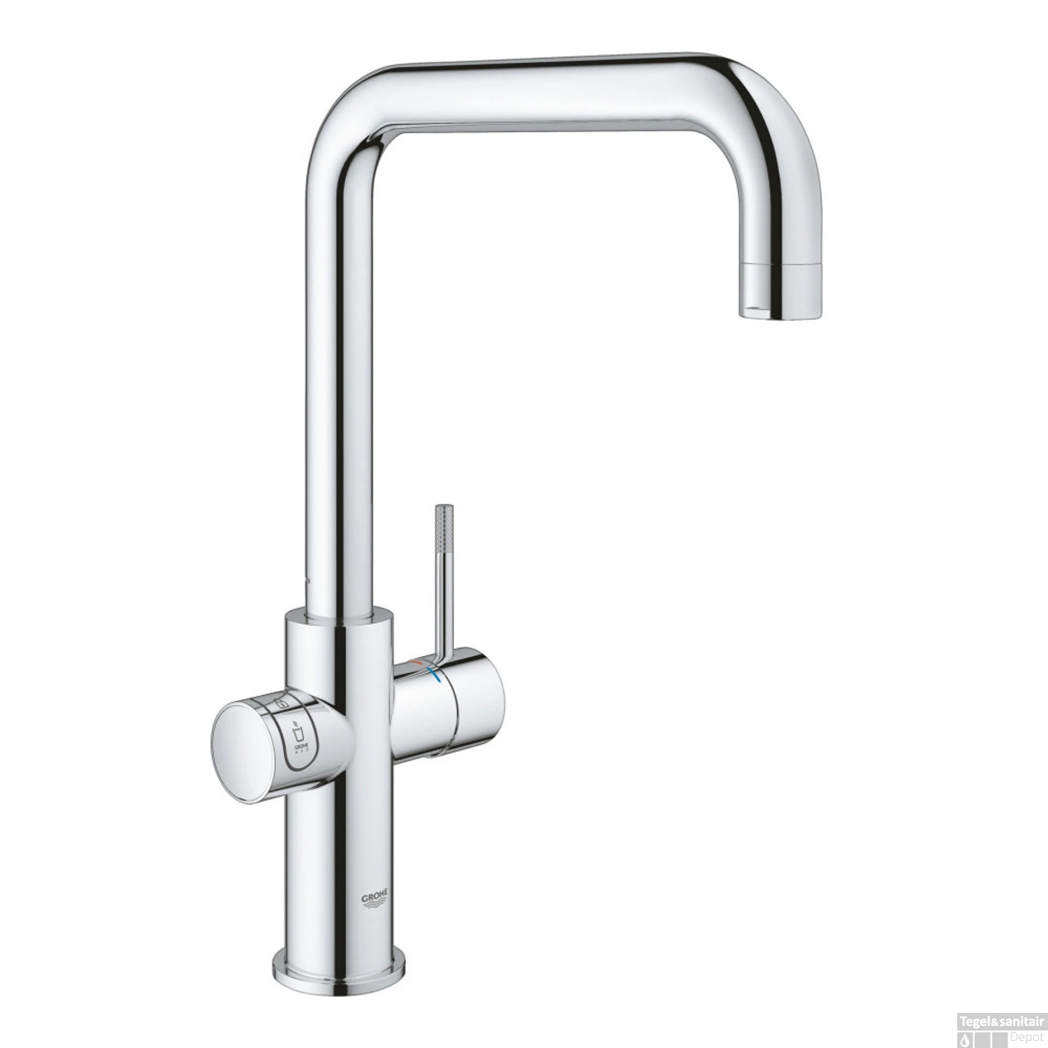 Kokendwaterkraan Grohe Red New Duo Met U Uitloop En L Size Boiler Chroom 4 Kokendwaterkraan Grohe Red New Duo Met U Uitloop En L Size Boiler Chroom - Afbeelding 2