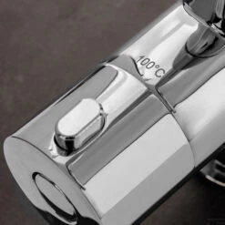 Kokendwaterkraan Selsiuz Haaks Chroom Inclusief Combi Extra Boiler -Hansgrohe Badkamerinterieur Winkel kokendwaterkraan selsiuz haaks chroom inclusief boiler detail 2 2