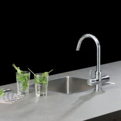 Kokendwaterkraan Selsiuz Rond Chroom Inclusief Single Boiler -Hansgrohe Badkamerinterieur Winkel kokendwaterkraan selsiuz rond chroom inclusief single boiler sfeer