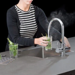 Kokendwaterkraan Selsiuz Rond Chroom Inclusief Single Boiler -Hansgrohe Badkamerinterieur Winkel kokendwaterkraan selsiuz rond chroom inclusief single boiler sfeer 2