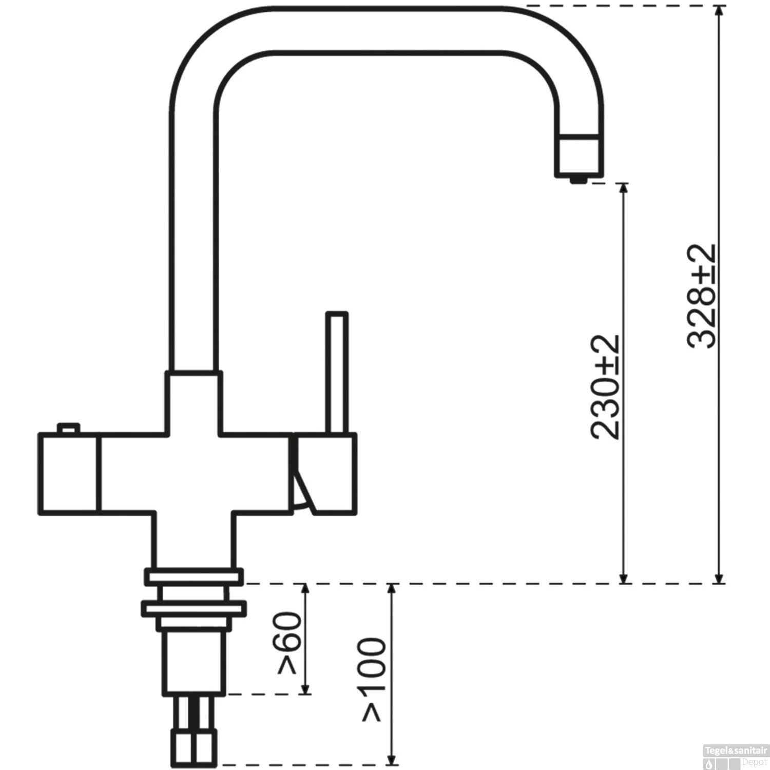 Kokendwaterkraan Selsiuz Steel Haaks RVS Inclusief Combi Extra Boiler 7 Kokendwaterkraan Selsiuz Steel Haaks RVS Inclusief Combi Extra Boiler - Afbeelding 5