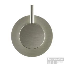 Wastafelkraan Hotbath Laddy Inbouw 3-Gats Geborsteld Nikkel -Hansgrohe Badkamerinterieur Winkel l045gn wastafelkraan hotbath laddy inbouw 3 gats geborsteld nikkel 2