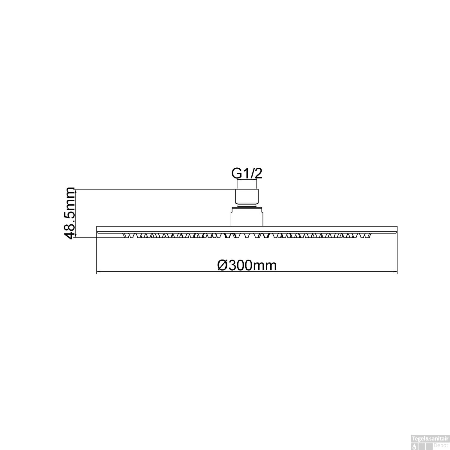 Luxe Hoofddouche Wiesbaden Rond 30 Cm Geborsteld Koper 4 Luxe Hoofddouche Wiesbaden Rond 30 Cm Geborsteld Koper - Afbeelding 2