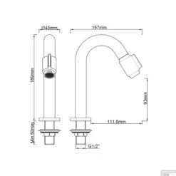 Luxe Toiletkraan Wiesbaden Victoria 1/2'' Geborsteld Messing Goud -Hansgrohe Badkamerinterieur Winkel luxe toiletkraan wiesbaden victoria geborsteld messing tech