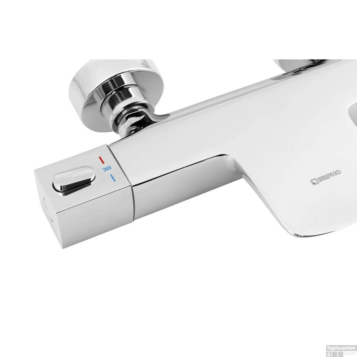 Opbouw Badkraan Sapho Mixona Thermostaat 2-knop 16.3 Cm Chroom 6 Opbouw Badkraan Sapho Mixona Thermostaat 2-knop 16.3 Cm Chroom - Afbeelding 4