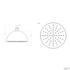 Hoofddouche Sunset Shadow Lagoo Nesso 20 Cm RVS Geborsteld Goud PVD -Hansgrohe Badkamerinterieur Winkel n2172 tech 2