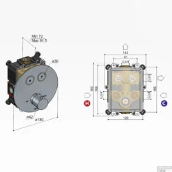 Douchethermostaat Hotbath Cobber Inbouw 2 Pushbuttons Rond Verouderd IJzer (excl. Inbouwdeel) -Hansgrohe Badkamerinterieur Winkel pb009extai douchethermostaat hotbath cobber inbouw 2 pushbuttons rond verouderd ijzer excl. inbouwdeel tech