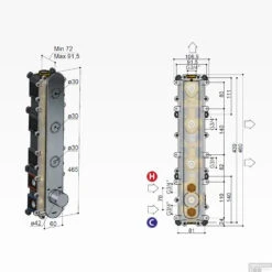 Douchethermostaat Hotbath Cobber Inbouw 3 Pushbuttons Mat Wit (excl. Inbouwdeel) 7 Douchethermostaat Hotbath Cobber Inbouw 3 Pushbuttons Mat Wit (excl. Inbouwdeel) -Hansgrohe Badkamerinterieur Winkel pb050extwh douchethermostaat hotbath cobber inbouw 3 pushbuttons mat wit excl. inbouwdeel tech