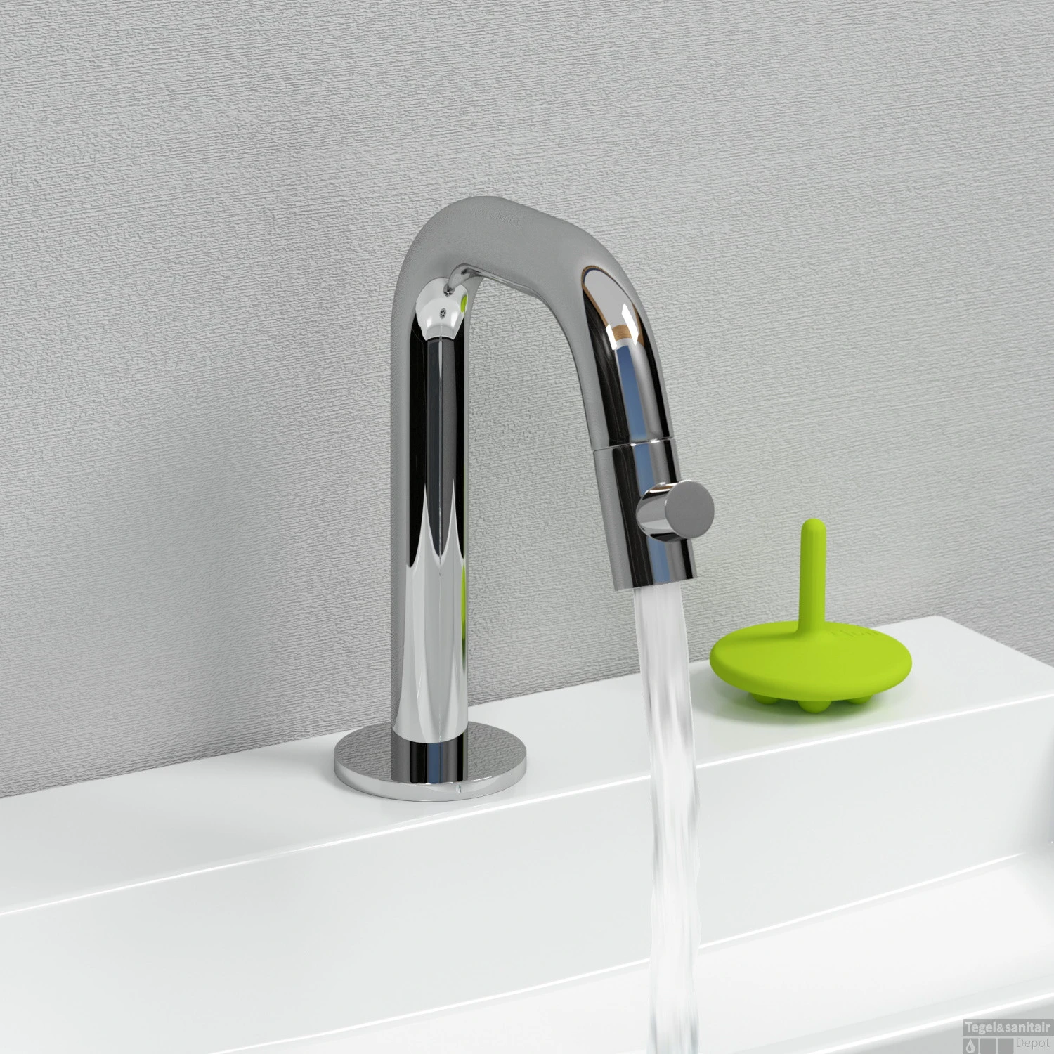 Clou Kaldur Fonteinkraan Links Korte Uitloop Staand Chroom 3 Clou Kaldur Fonteinkraan Links Korte Uitloop Staand Chroom