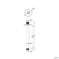 Plafondarm Brauer Gold Edition 20 Cm Geborsteld Goud -Hansgrohe Badkamerinterieur Winkel plafondarm brauer gold edition 20 cm geborsteld goud tech