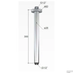 Plafonduitloop Hotbath Mate 30 Cm Rond Chroom -Hansgrohe Badkamerinterieur Winkel plafonduitloop hotbath mate 30 cm rond chroom tech