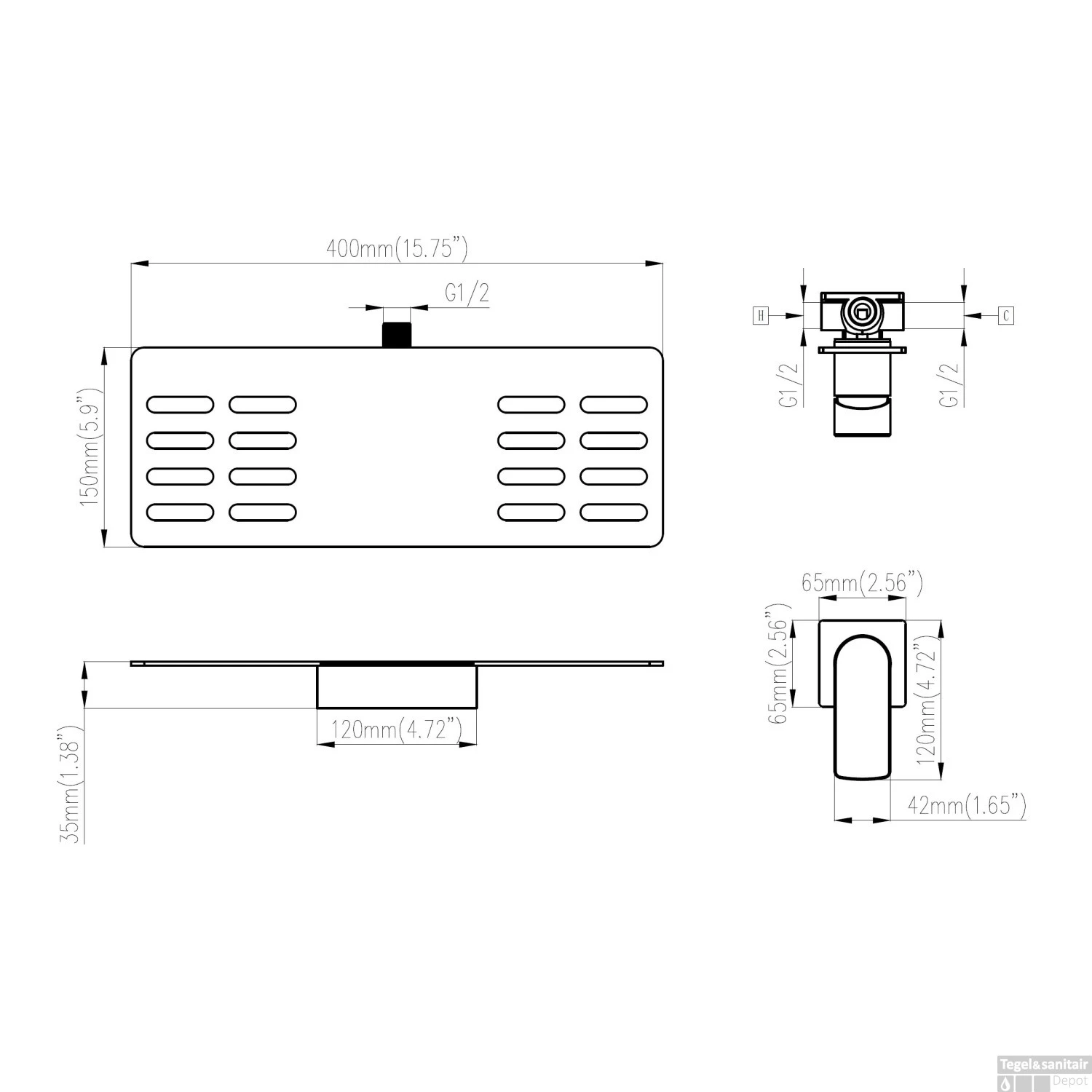 Planchet Waterval Best Design A-Line Emotie Inbouw Mengkraan Mat Zwart 5 Planchet Waterval Best Design A-Line Emotie Inbouw Mengkraan Mat Zwart - Afbeelding 3