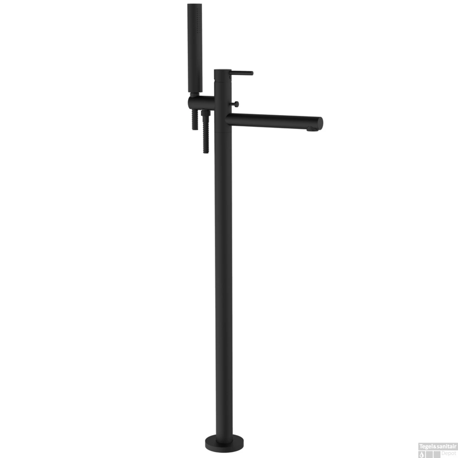 Badmengkraan Vrijstaand Plieger Napoli Met Handdouche Inclusief Inbouwdeel En Douchegarnituur Zwart 3 Badmengkraan Vrijstaand Plieger Napoli Met Handdouche Inclusief Inbouwdeel En Douchegarnituur Zwart