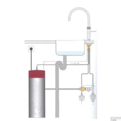 Quooker Fusion Round RVS Met PRO3 VAQ-E Boiler 17 Quooker Fusion Round RVS Met PRO3 VAQ-E Boiler -Hansgrohe Badkamerinterieur Winkel pro3 met fusion round 1 2