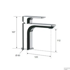 Wastafelmengkraan Sapho Spy 1-hendel Recht 16.7 Cm Chroom -Hansgrohe Badkamerinterieur Winkel py02 wastafelmengkraan sapho spy 1 hendel recht 16.7 cm chroom 6