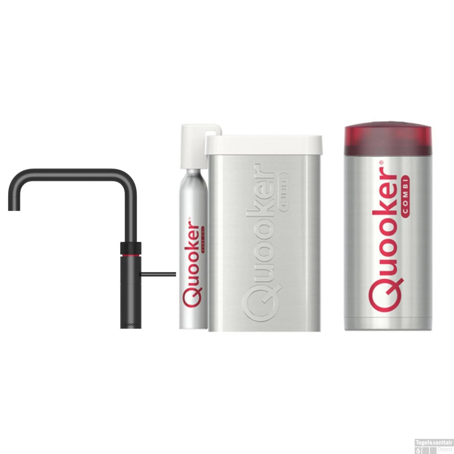 Quooker Cube Fusion Square Mat Zwart Met Combi+ Boiler 3 Quooker Cube Fusion Square Mat Zwart Met Combi+ Boiler