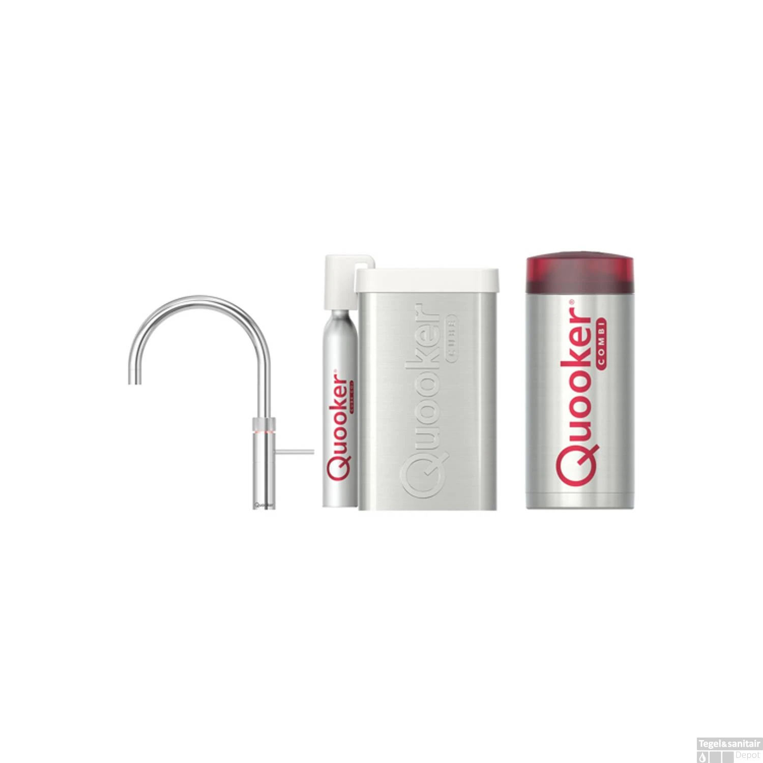 Quooker Cube Fusion Round Chroom Met Combi+ Boiler 3 Quooker Cube Fusion Round Chroom Met Combi+ Boiler