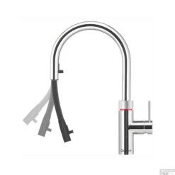 Quooker Flex Keukenmengkraan Chroom -Hansgrohe Badkamerinterieur Winkel quooker flex keukenmengkraan chroom 2
