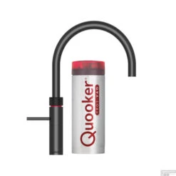 Quooker Fusion Round Mat Zwart Met Combi Boiler