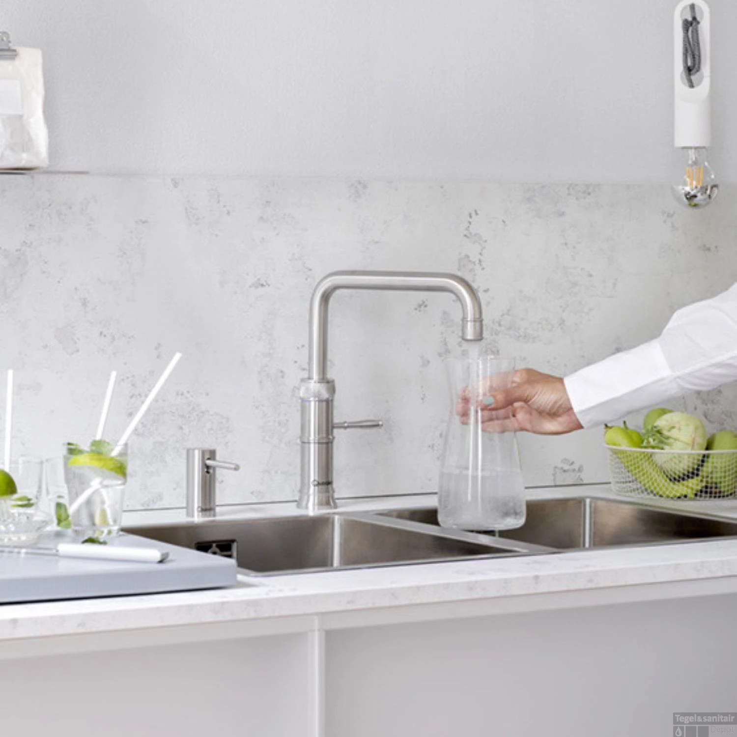 Quooker Fusion Square Keukenmengkraan Roestvrij Staal KFSRVS 4 Quooker Fusion Square Keukenmengkraan Roestvrij Staal KFSRVS - Afbeelding 2