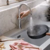 Quooker Kokendwaterkraan Classic Fusion Round Chroom -Hansgrohe Badkamerinterieur Winkel quooker kokendwaterkraan classic fusion round chroom sfeer