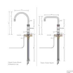 Quooker Kokendwaterkraan Classic Fusion Square RVS KCFSRVS OUTLET 8 Quooker Kokendwaterkraan Classic Fusion Square RVS KCFSRVS OUTLET -Hansgrohe Badkamerinterieur Winkel quooker kokendwaterkraan classic fusion square chroom tech 1 2