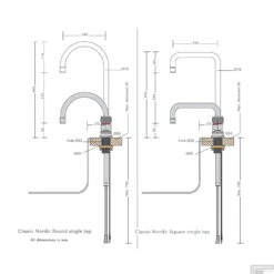 Quooker Kokendwaterkraan Classic Nordic Single Tap Round RVS -Hansgrohe Badkamerinterieur Winkel quooker kokendwaterkraan classic nordic single tap round chroom tech 1