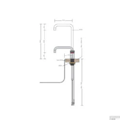 Quooker Kokendwaterkraan Nordic Square Single Tap Chroom 9 Quooker Kokendwaterkraan Nordic Square Single Tap Chroom -Hansgrohe Badkamerinterieur Winkel quooker kokendwaterkraan nordic square single tap chroom tech