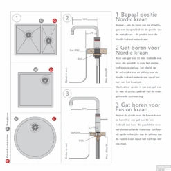 Quooker Fusion Square RVS Met PRO3 VAQ-E Boiler -Hansgrohe Badkamerinterieur Winkel quooker pro3 technisch 2 1 8